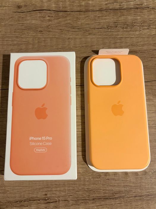 Husa silicon Apple iPhone 15 Pro - portocaliu