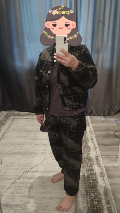 Продам двойку из джинсовой ткани хб.