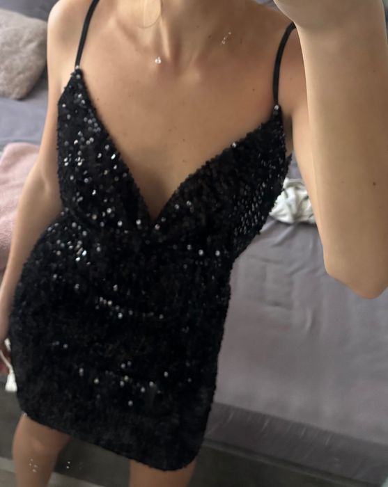 Рокля с пайети, С размер