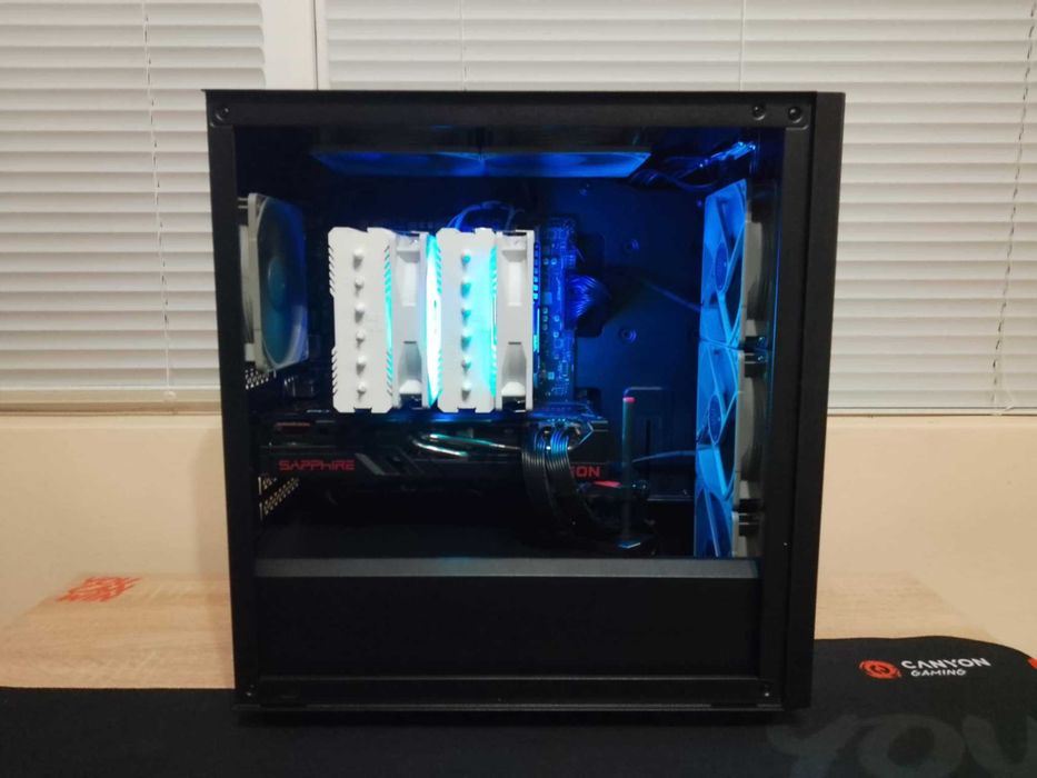 Геймърски компютър AM4 - R5 5600X, RX 6700 XT, 32 GB RAM, 1 TB SSD