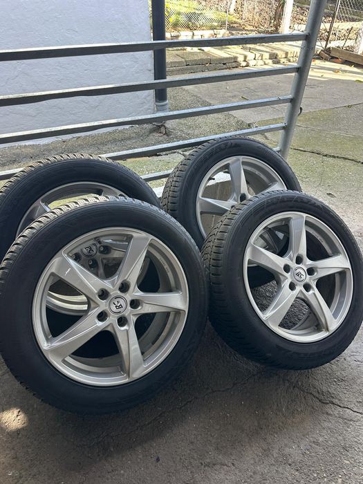 Set Jante Aluminiu + Anvelope Iarna Citroen, KIA ,Mitsubishi