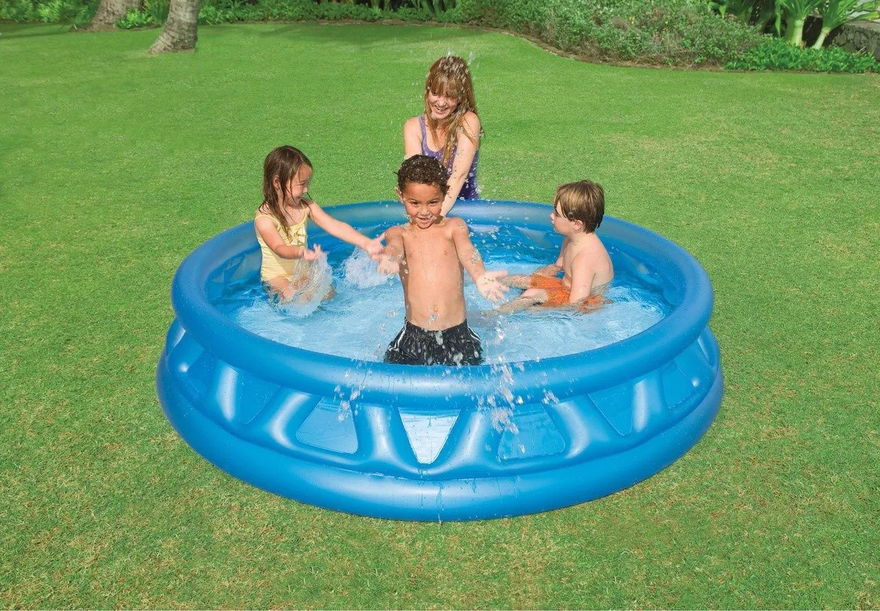 Детски надуваем басейн Intex Soft Side, 188 х 46 см