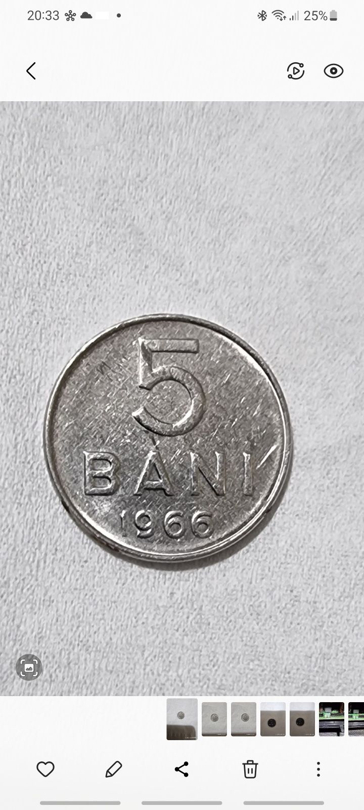 Moneda 5 bani 1966