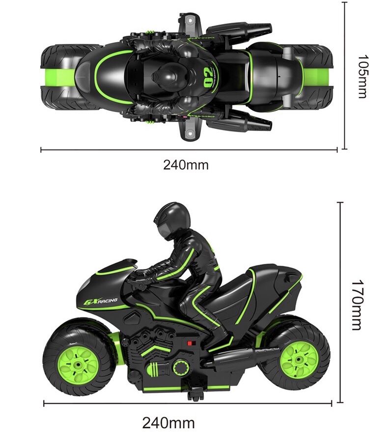 Радиоуправляемый трюковой мотоцикл – Модель SY002-1
