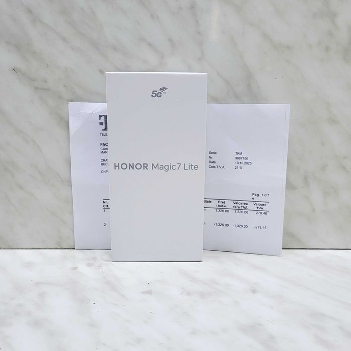 HONOR Magic7 Lite Sigilat Factura 8GB RAM, 256GB Zeus Amanet Militari