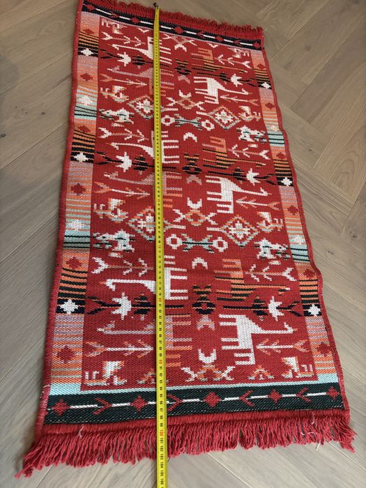 Двулицево памучно килимче килим пътека нов