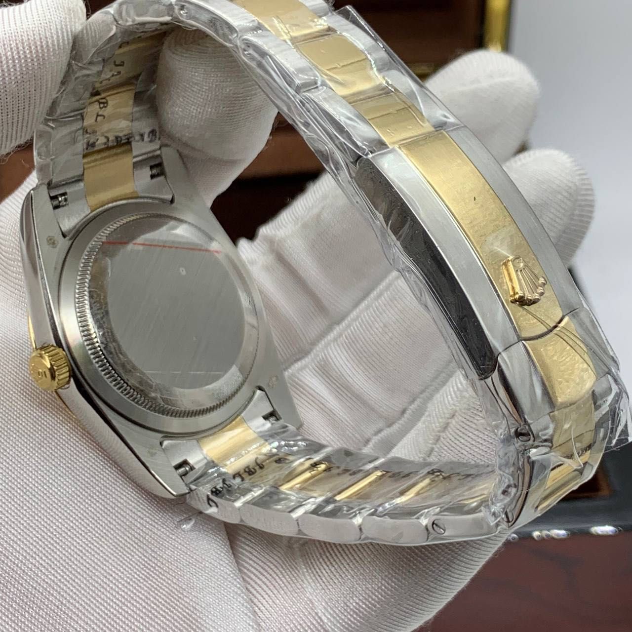 Rolex Datejust 36mm silver gold blkc auto