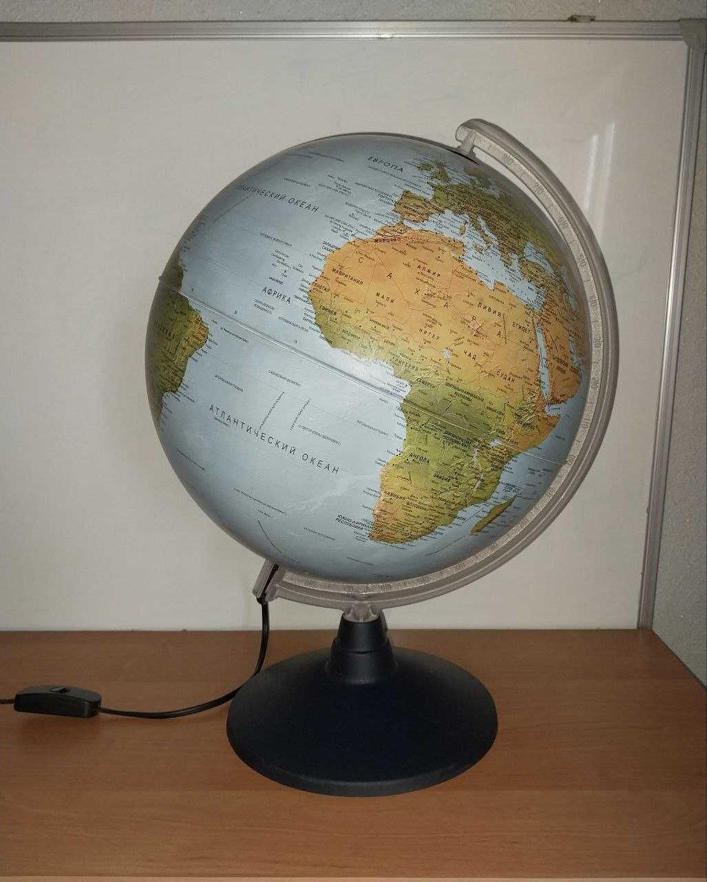 Физический глобус с подсветкой 32 см.