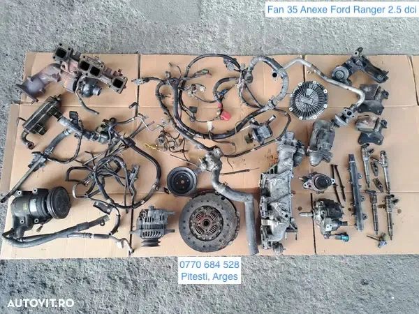 Anexe Ford Ranger Mazda BT-50 2,5 tdci 2007-2009 cod motor WLAA turbina galeri evacuare racitor de gaze alternator pompa vacuum servo galerie admisie clapeta acceleratie joja ulei corp terfmostat electromotor pompa inalta presiune injectoare