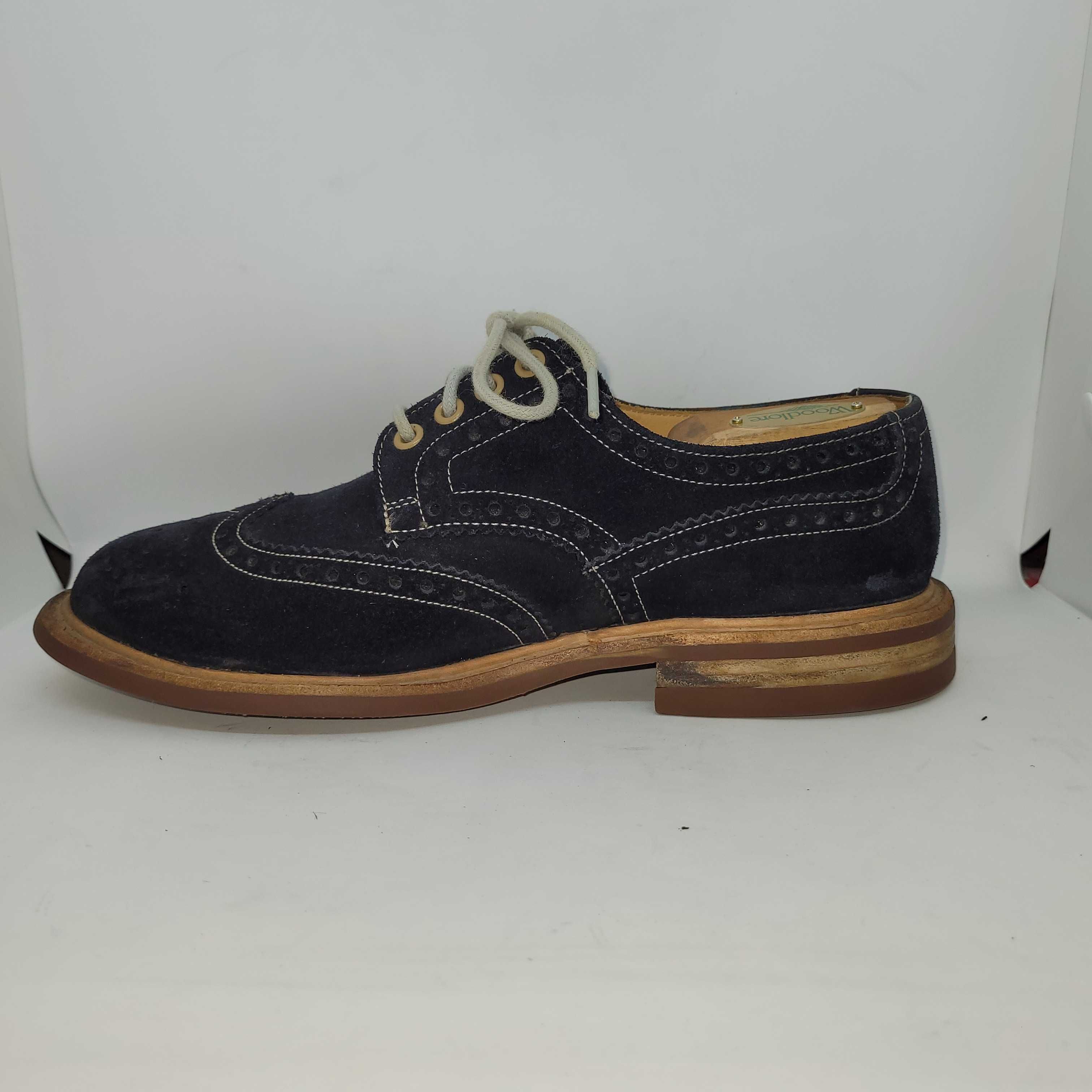 Church's "FODEN" Suede Derby Brogue Blue, UK 7 G, EU 41