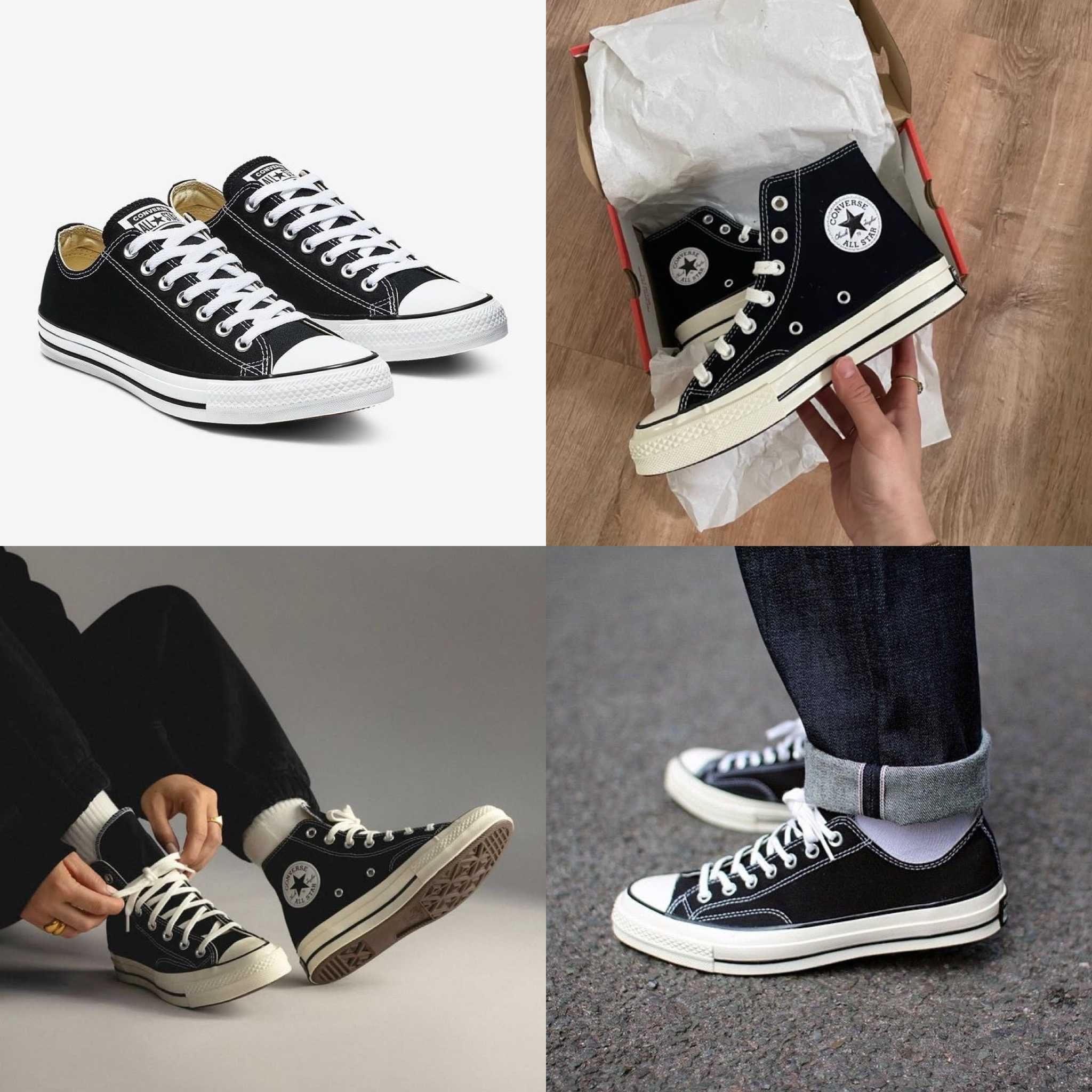 Топовые Converse Черно-Белые – Легендарная Классика!