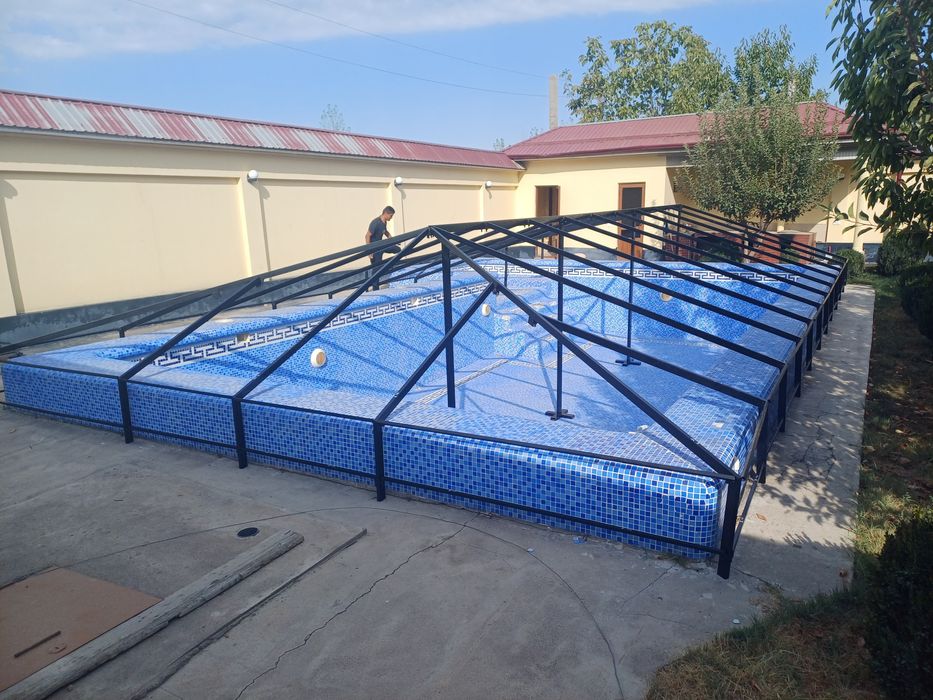 Бассен банер баннер тент bassen baner banner tent установка киламиз