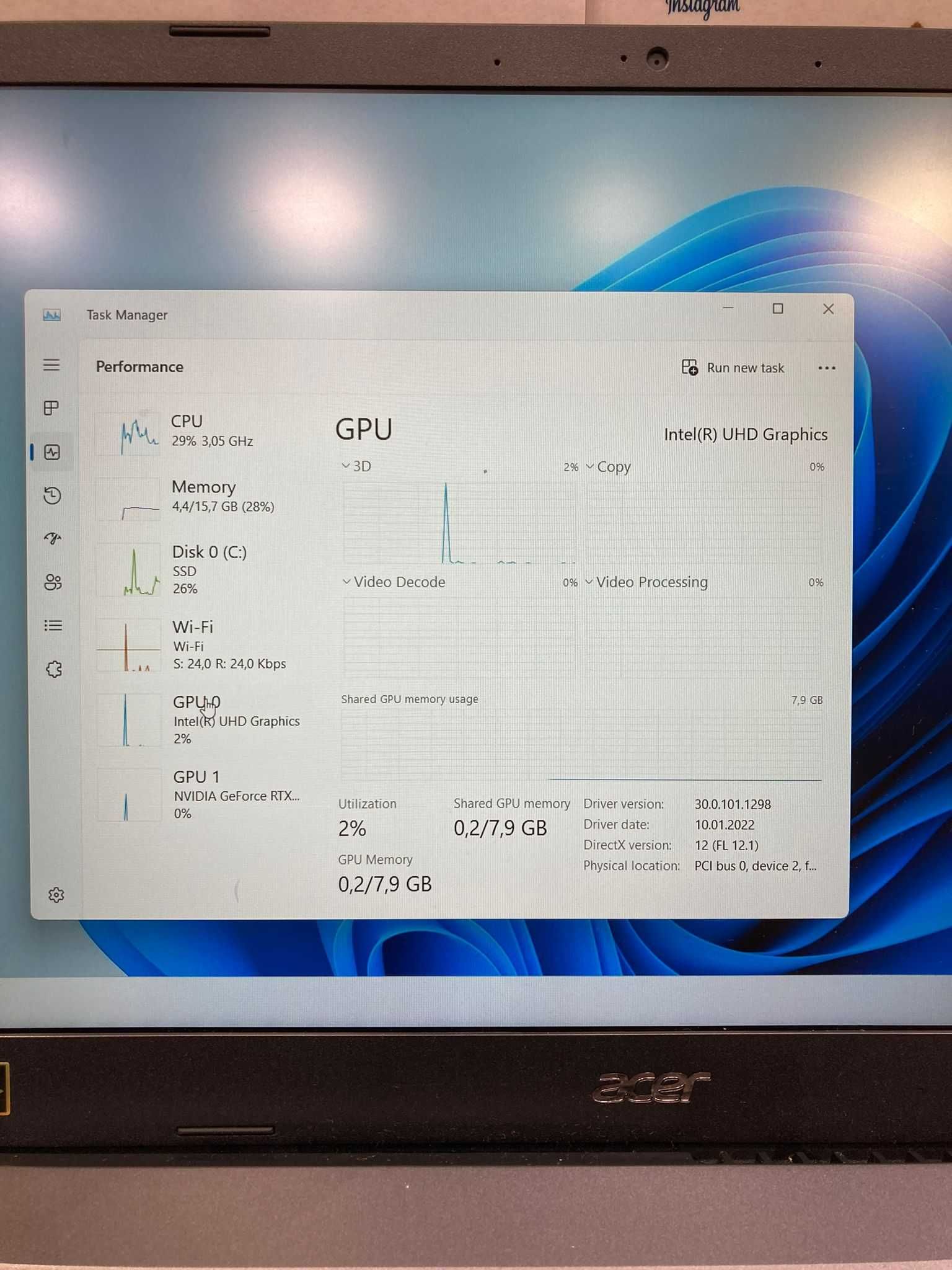 Hope Amanet P12 - Laptop Acer Aspire 7 2024