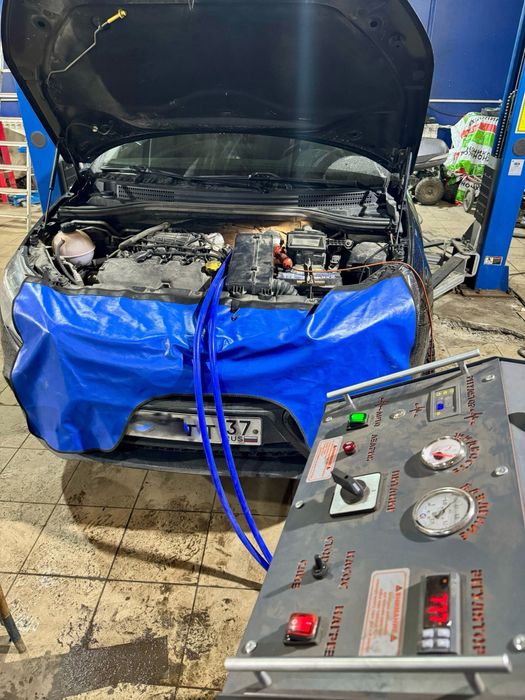 Промывка радиатора печки