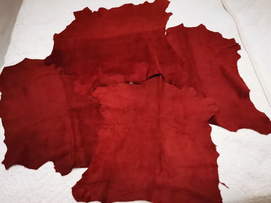 Обработени кожи заешка,телешка и агнешка.