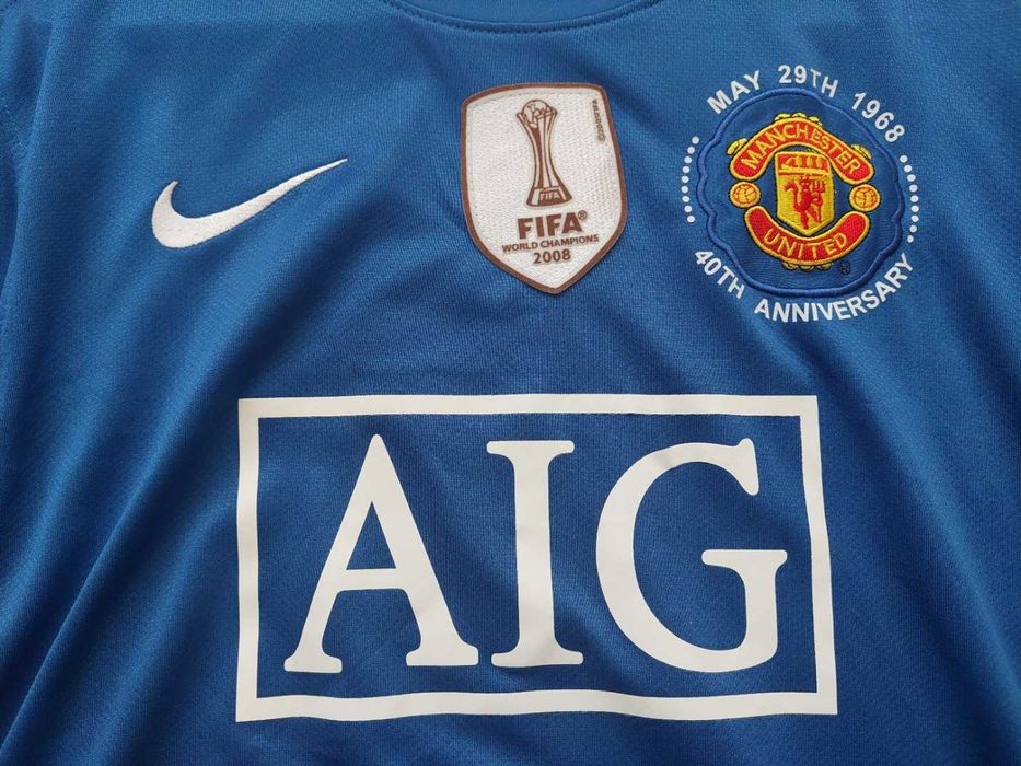 Tricou Manchester United 2007/08 away Champions league,Ronaldo 7#