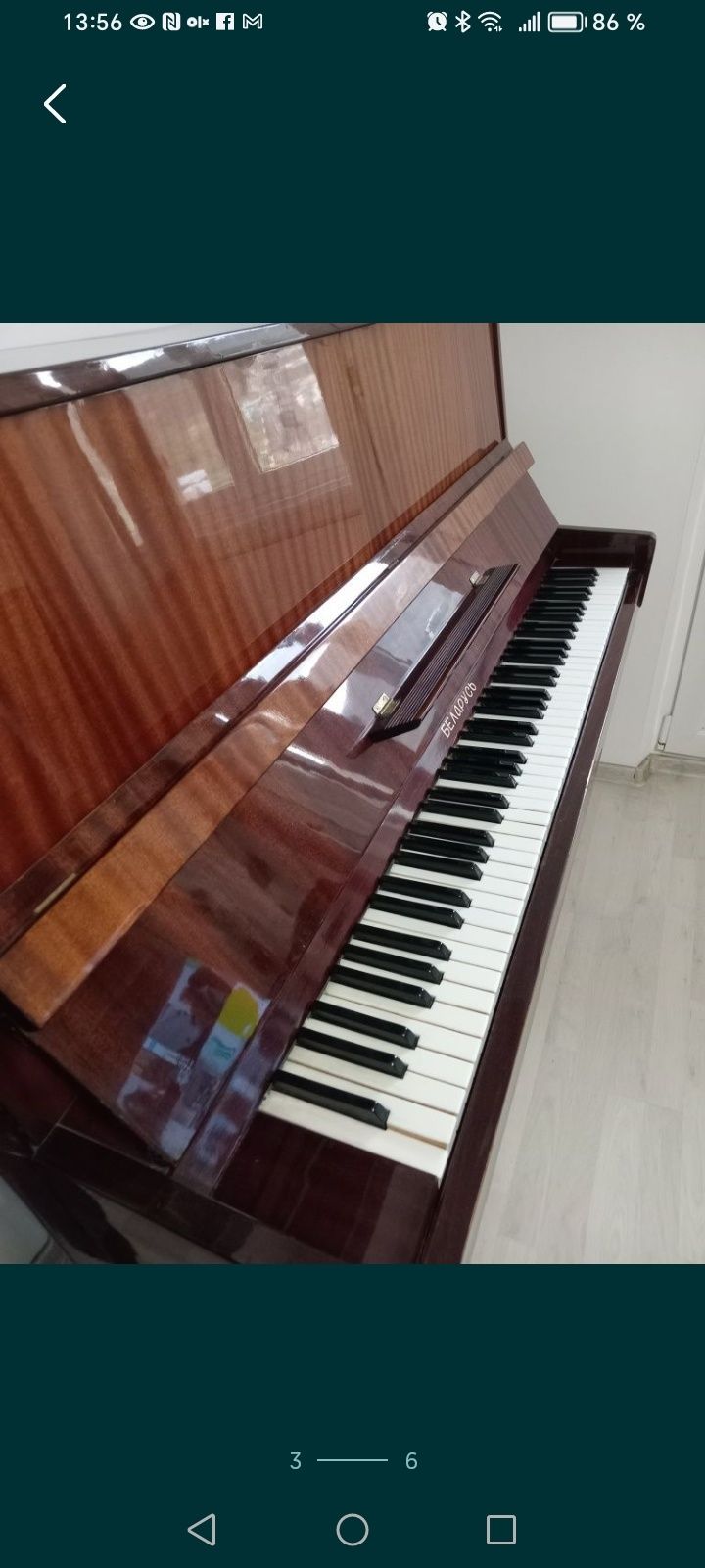 Pianina Belarus 8 octave