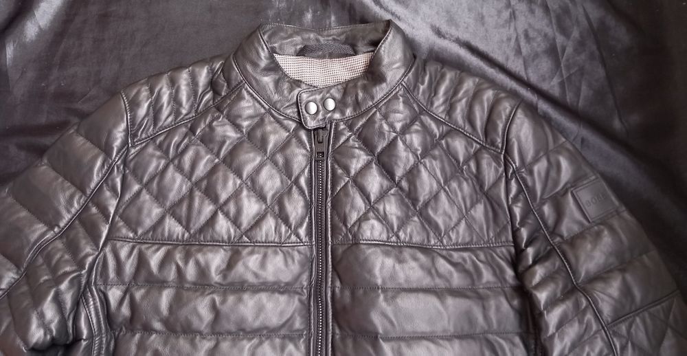 Hugo Boss мъжко яке от ангнешка кожа L/52