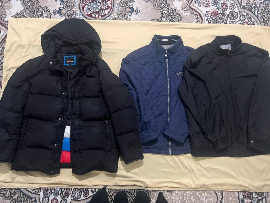 Кийилган калин куртка ва ветровкалар