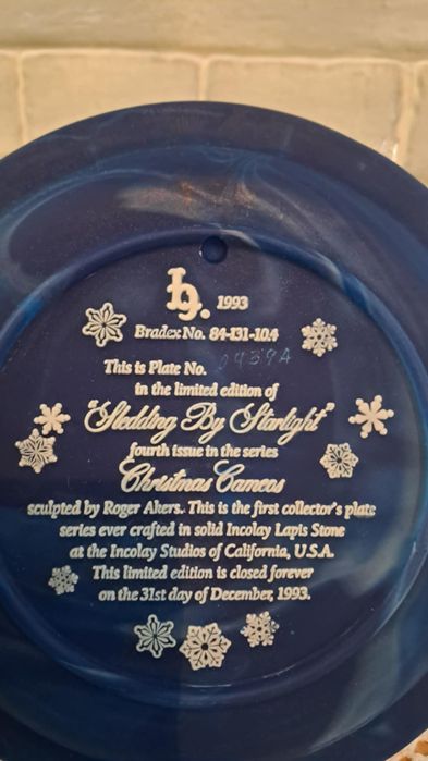 Декоративни чинии Коледни камеи