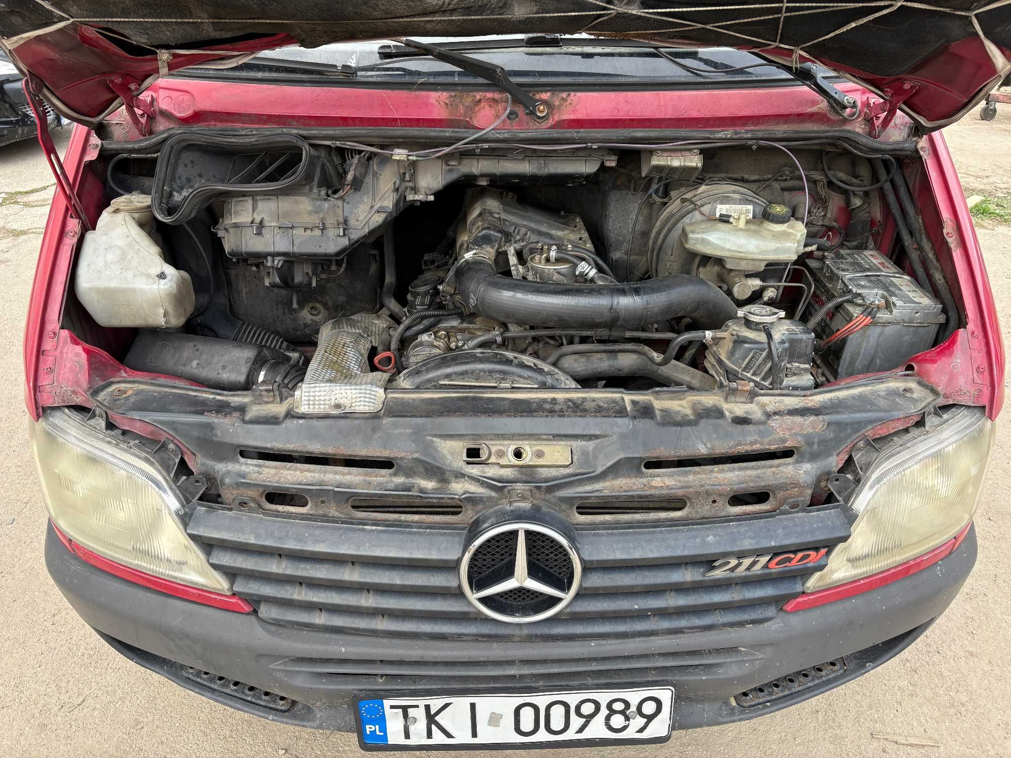 DEZMEMBREZ Mercedes SPRINTER DOKA 2.2 CDI 2.7 CDI import Polonia 2002