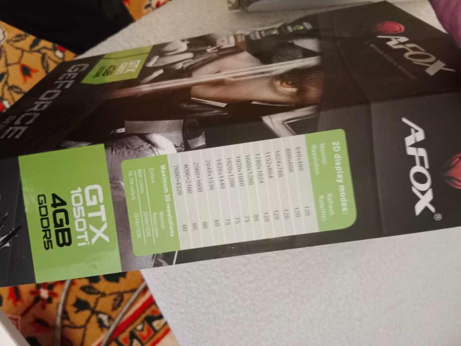 Видеокарта GeForce GTX 1050 Ti 4 Gb DDR5