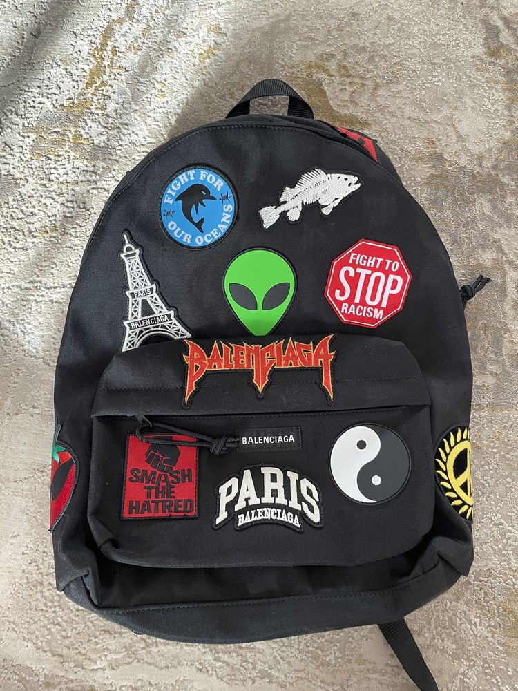 Balenciaga multi patch explorer backpack / ghiozdan