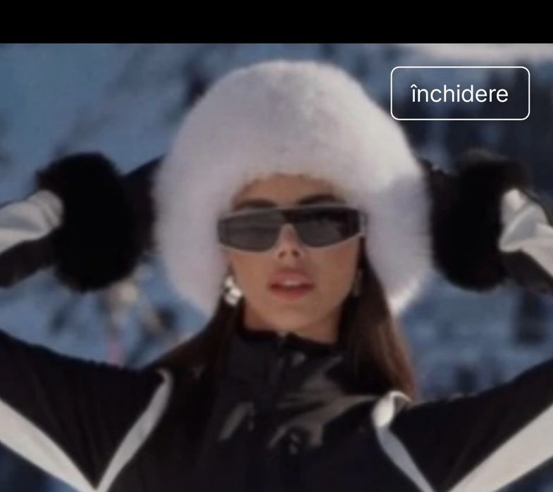 Caciula piele naturala cu blana naturala