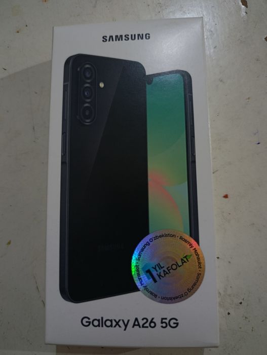 Samsung galaxy A26 5G hali karopkadan ochilmagan pul zarur 2mln800 kel