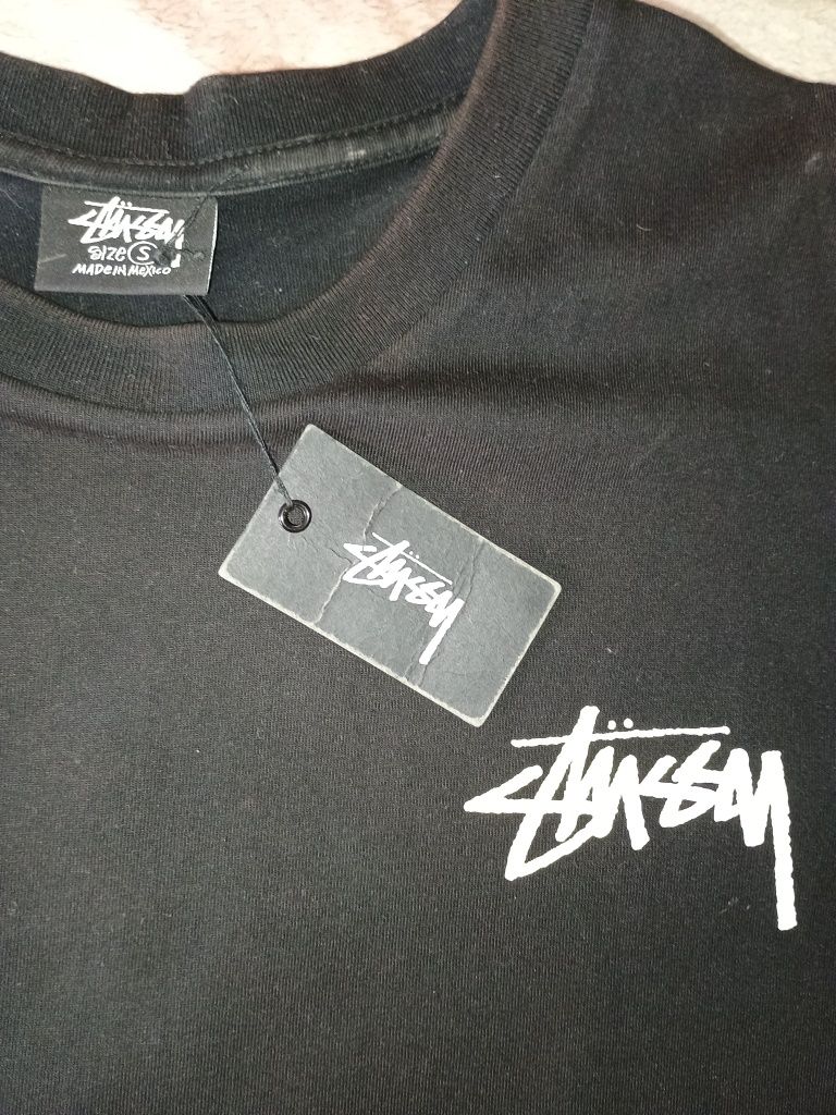 stussy футболка черная