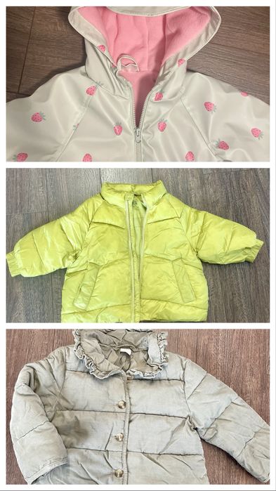 Детски зимни якета Zara, H&M, 86-92