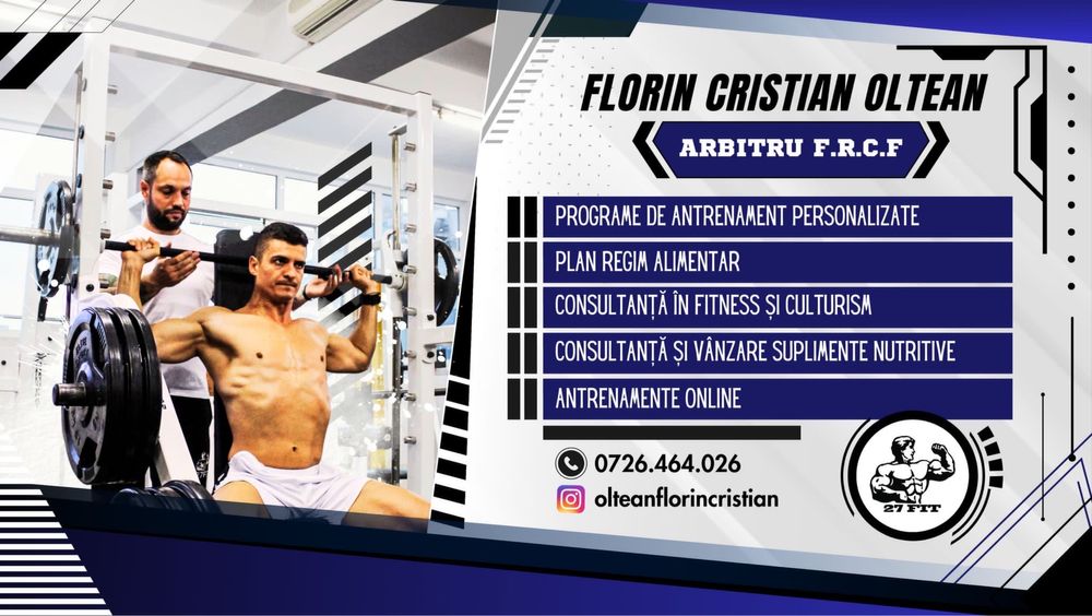 Instructor Fitness - Antrenor Personal - Arbitru FRCF