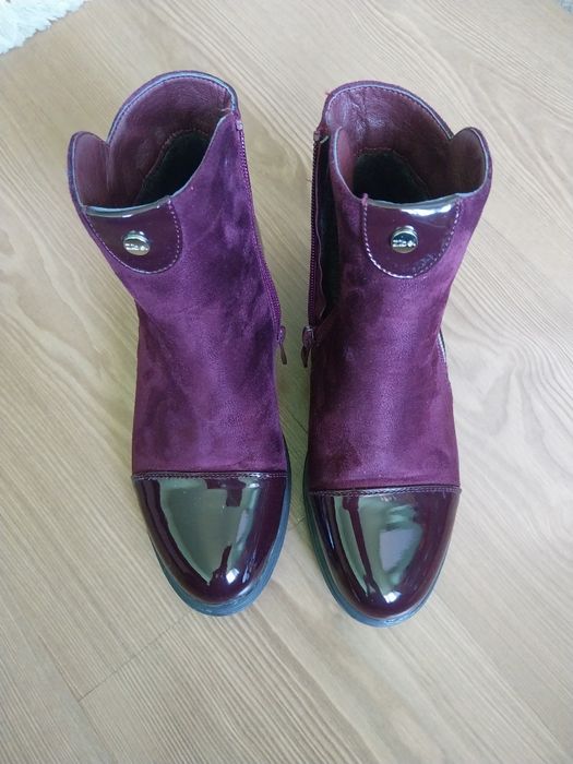 Дамски боти Tendenz цвят Бордо