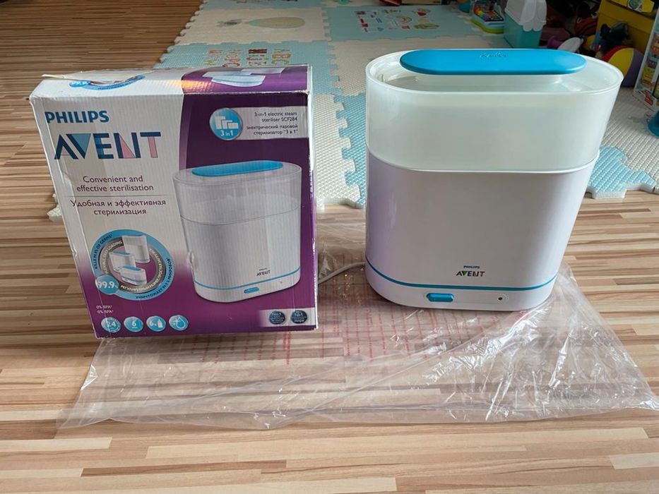 Sterilizator biberoane electric 3in1 PhilipsAv și jucarie forme