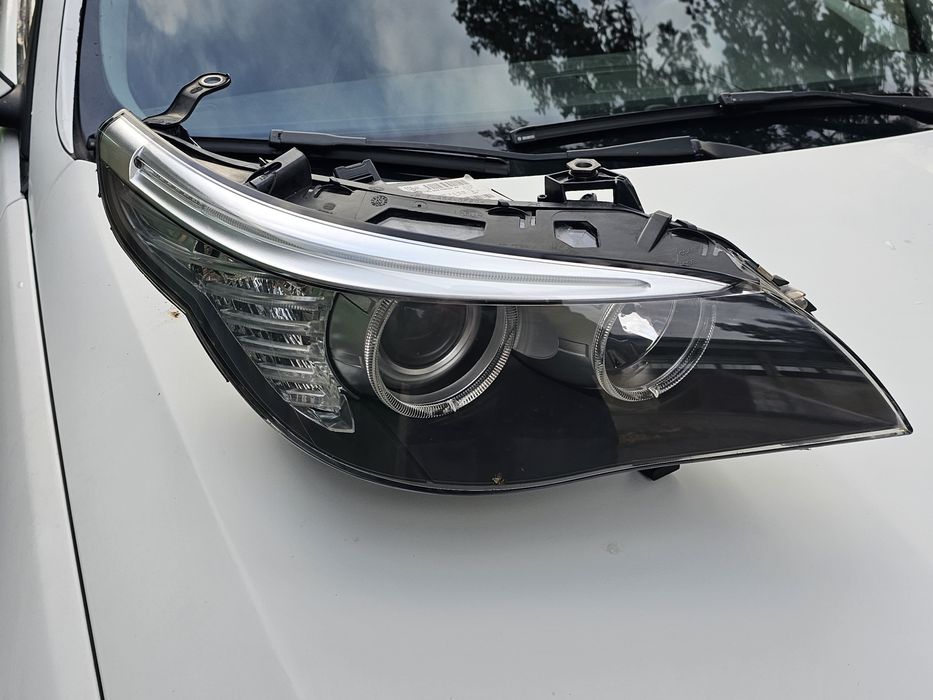 Десен фар за бмв е60 е61 фейслифт h7 обикновен facelift