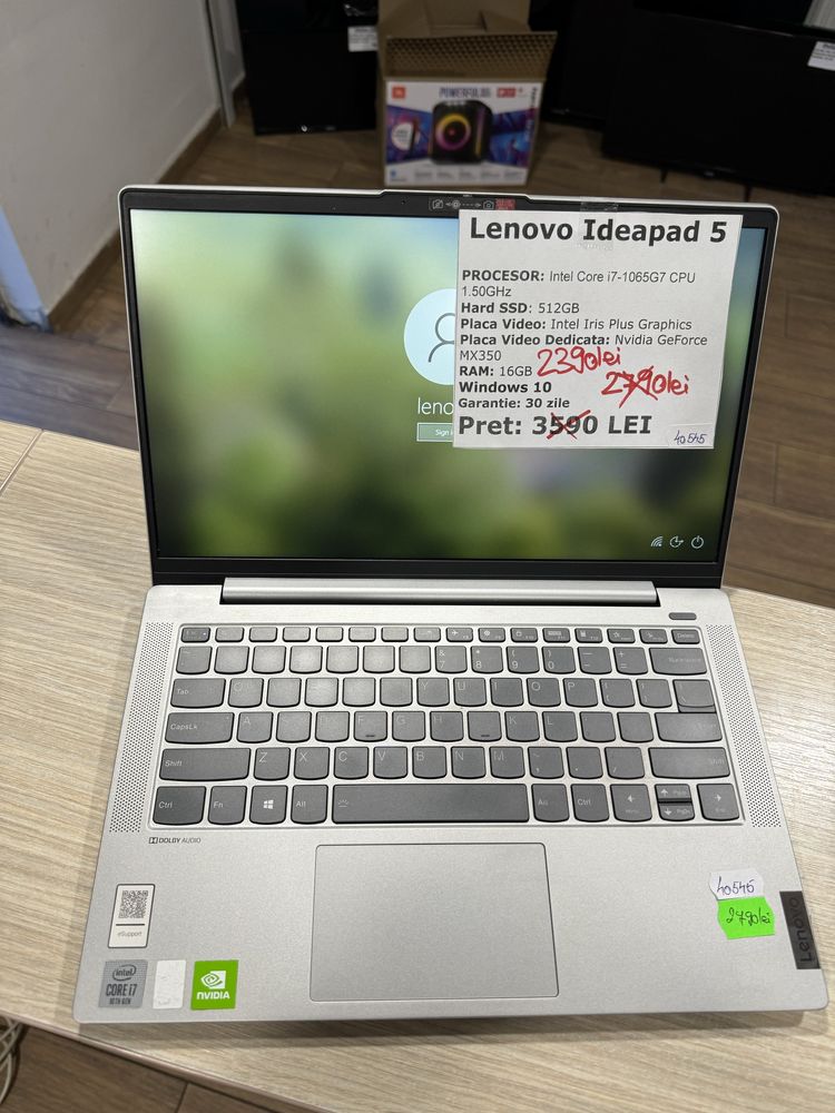 Lenovo IdeaPad 5 14IIL05 intel i7-1065G7 16gb ram ssd 512gb FHD