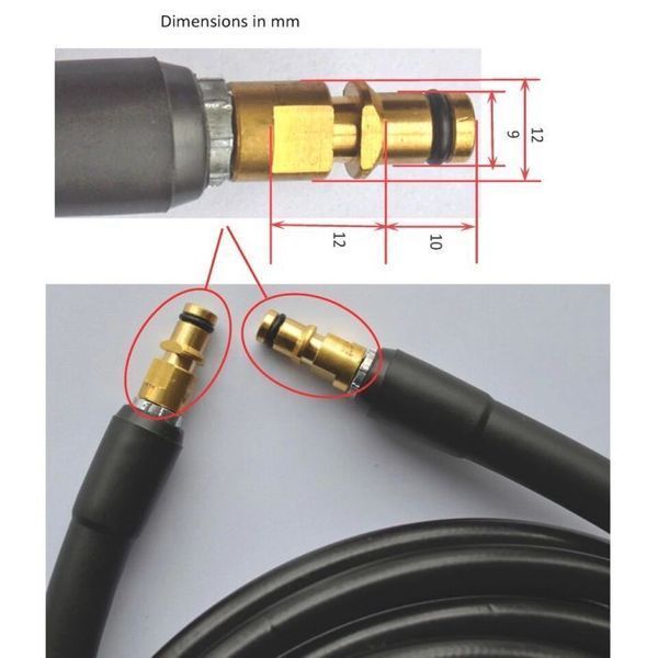 Furtun presiune , spalatorie auto , insertie metalica