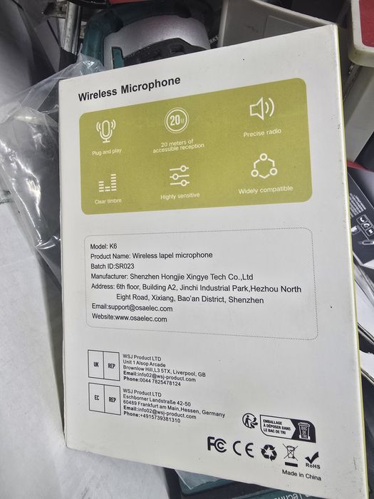 Vand wireles microfon