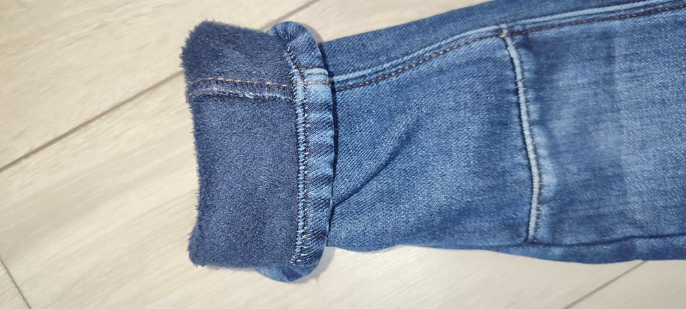 Pantaloni termo copii, cu căptuşeală din jerse marin denim