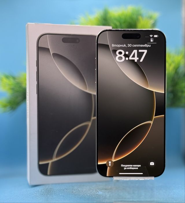 ГАРАНЦИОНЕН!!! Apple iPhone 16 Pro Max, 256GB, 5G, Natural Titanium