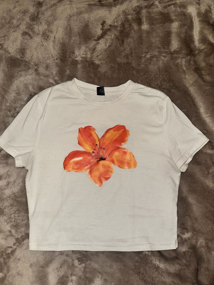 SHEIN tropical тениска