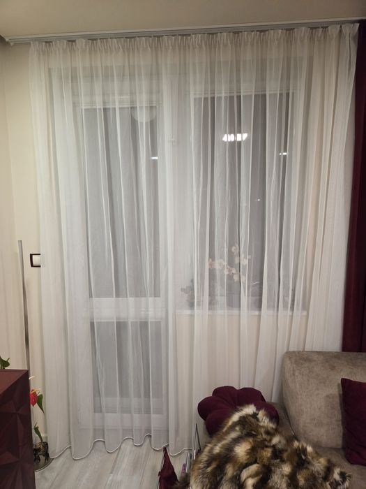 Перде/завеса нежно бяло