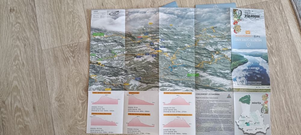 Vand set de 19 harti cicloturistice