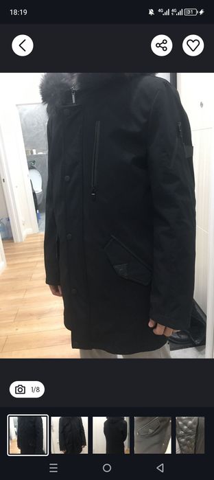 Мужские парка куртка зимний