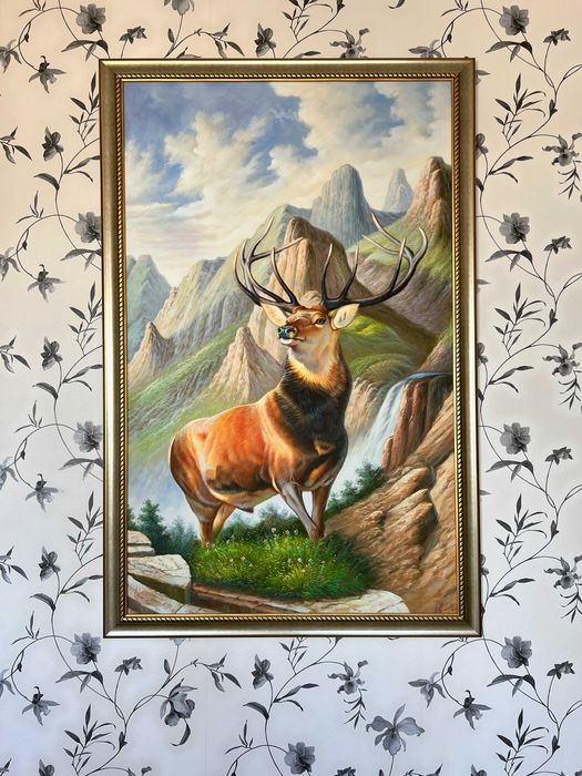 Ручная роспись маслом, пейзаж для гостиной, декор в европейском стиле.