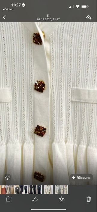 Compleu cu nasturi bijuterie