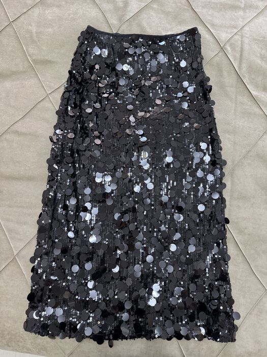 Юбка с пайетками