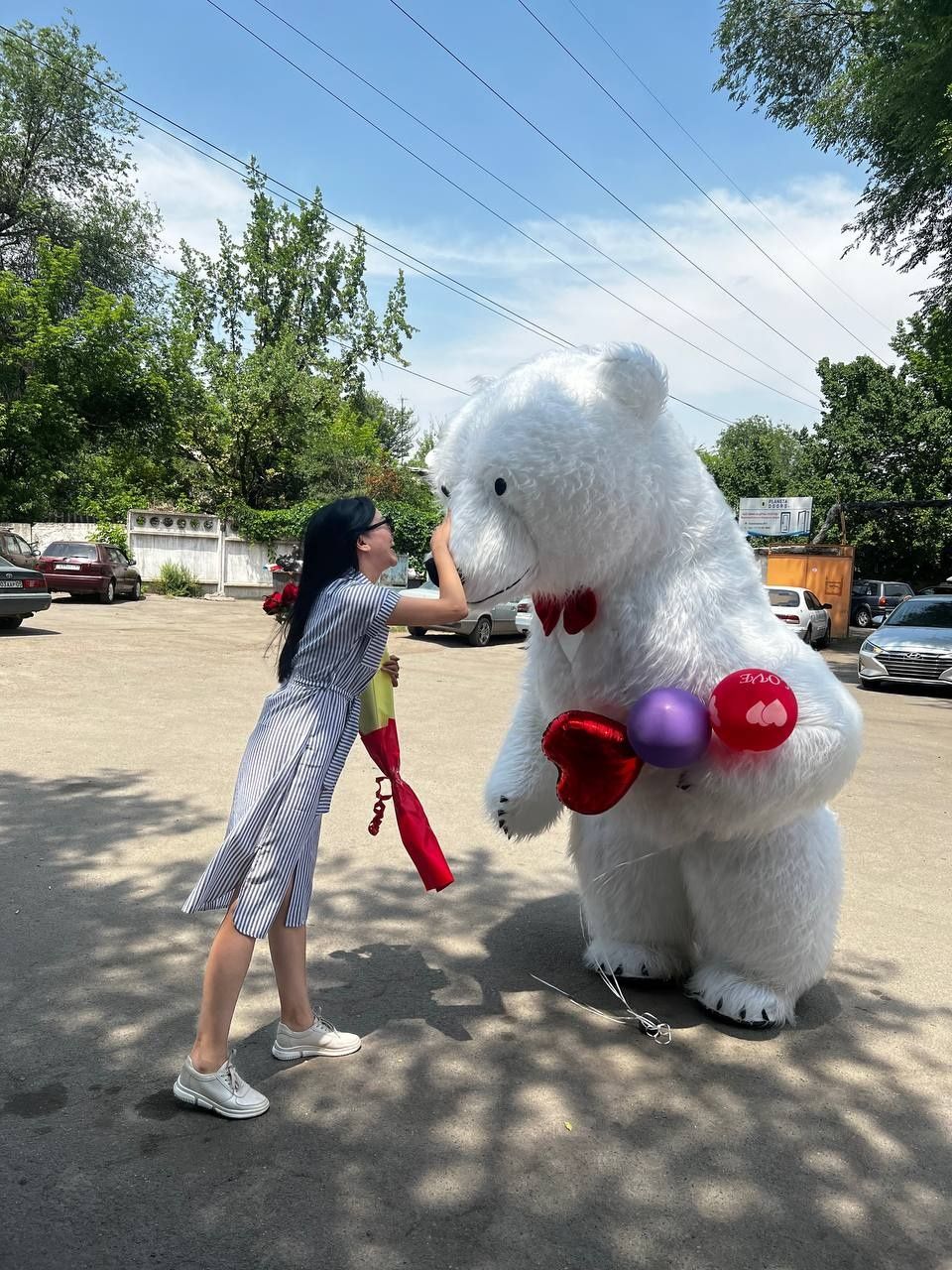 Поздравление от белого Мишки