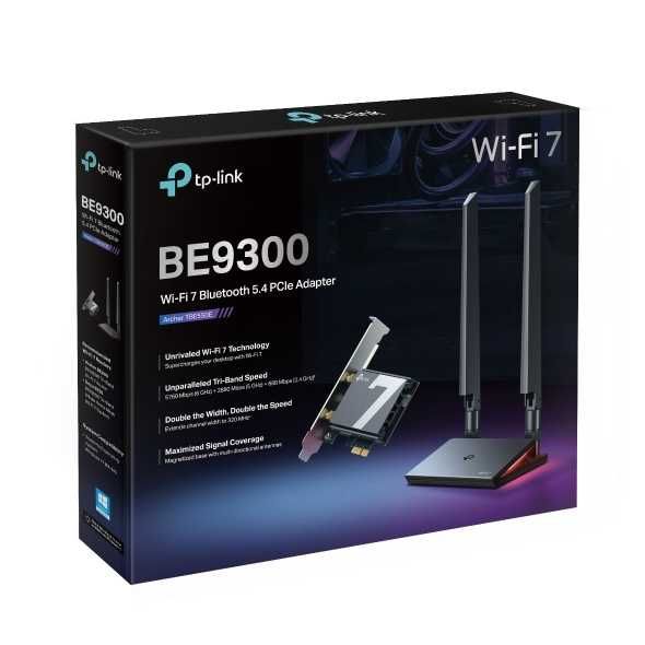 ADAPTOR RETEA TP-LINK TBE550E Sigilat BE9300 Wi-Fi7 Bluetooth 5.4 PCIe