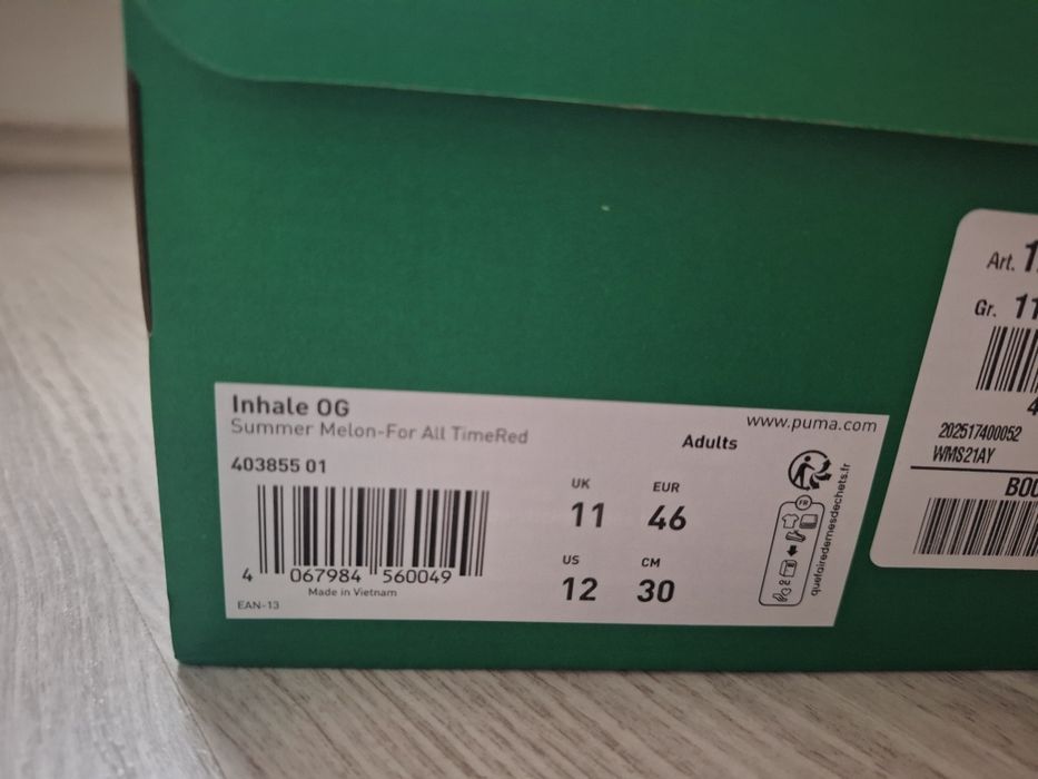 Puma Inhale Distressed
Alpine Snow-For All Time Red